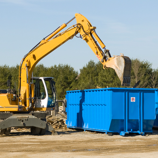 are there any restrictions on where a residential dumpster can be placed in Bridgeville Delaware